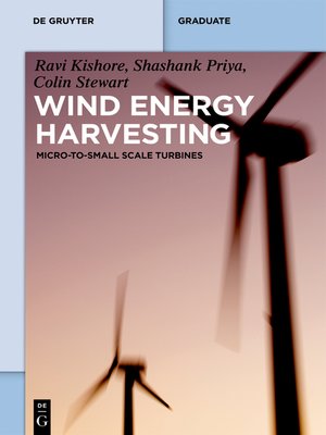 cover image of Wind Energy Harvesting